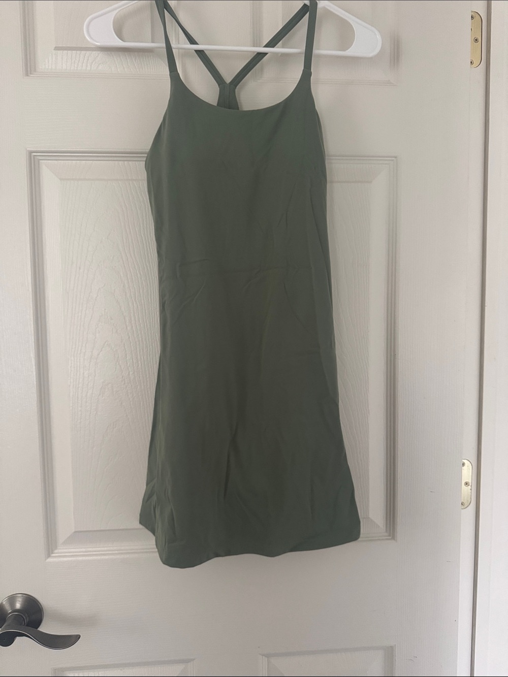 Olive Green Strappy Women’s Dress
